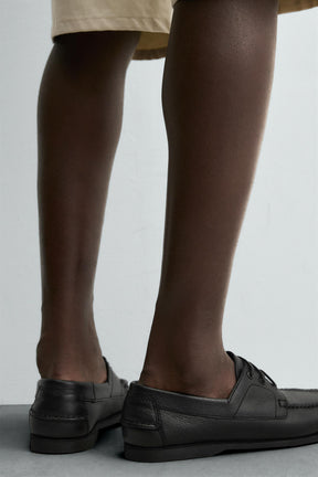 LEATHER DECK SHOES - Image 4