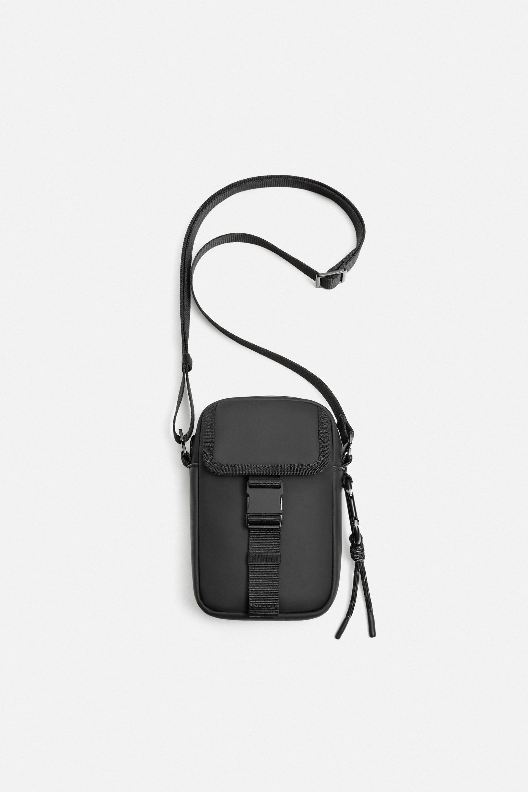 RUBBERISED CROSSBODY BAG - Image 1