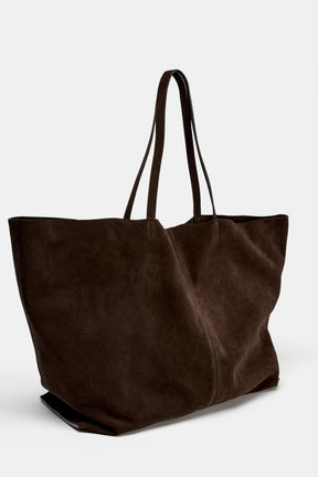 SPLIT SUEDE TOTE BAG