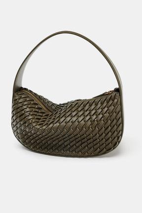 WOVEN EFFECT HANDBAG