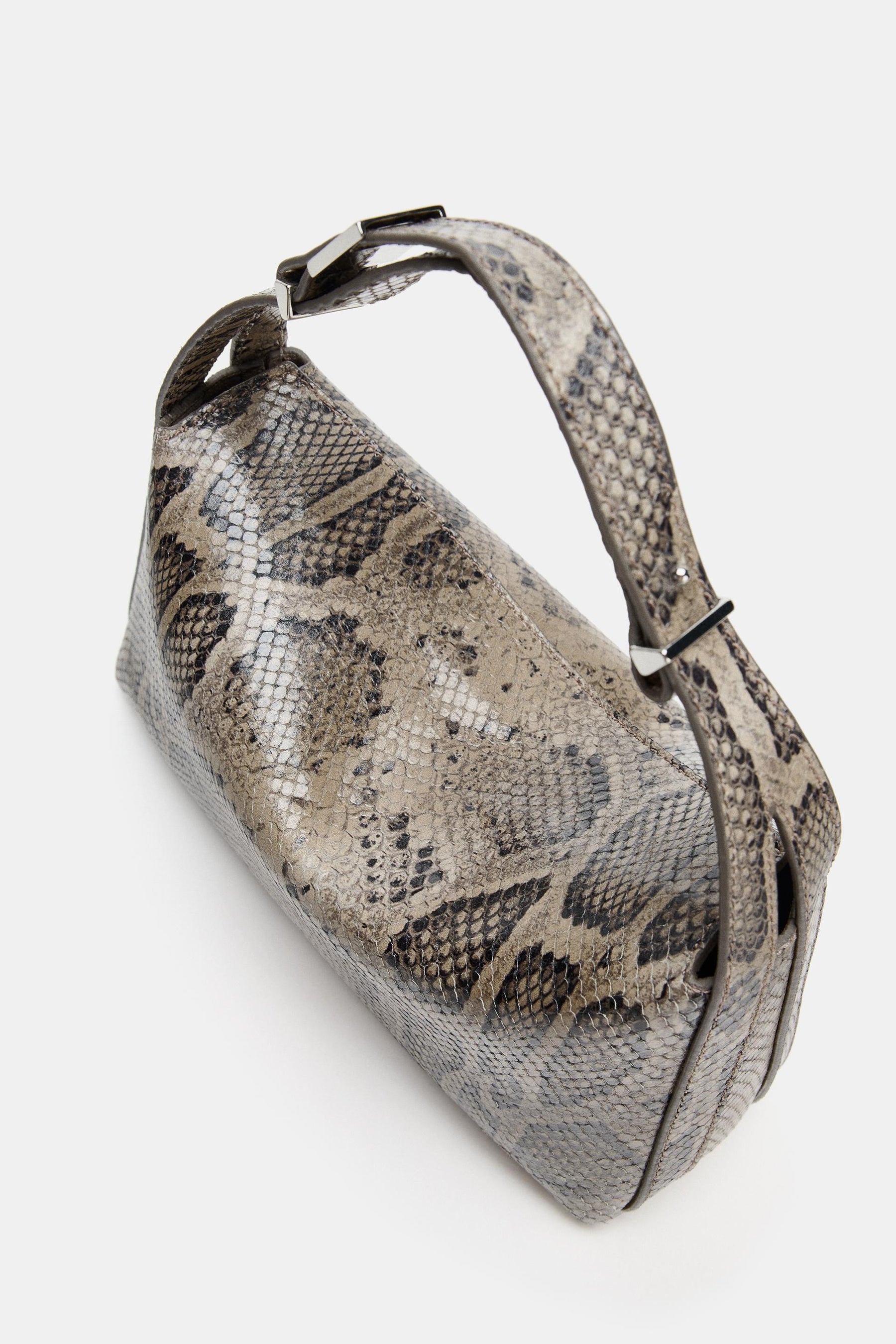 LEATHER ANIMAL PRINT HANDBAG
