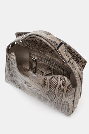 LEATHER ANIMAL PRINT HANDBAG