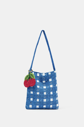 Beaded Mini Bucket Bag