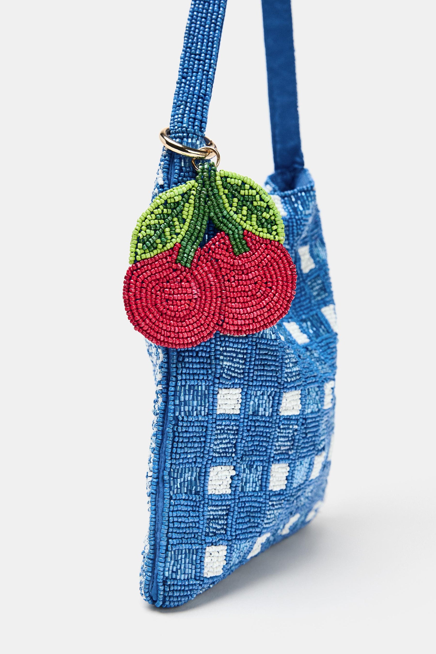 Beaded Mini Bucket Bag
