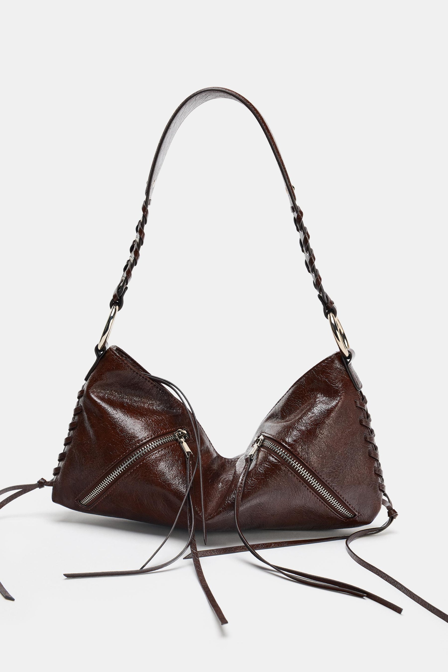 Zipped Shoulder Bag