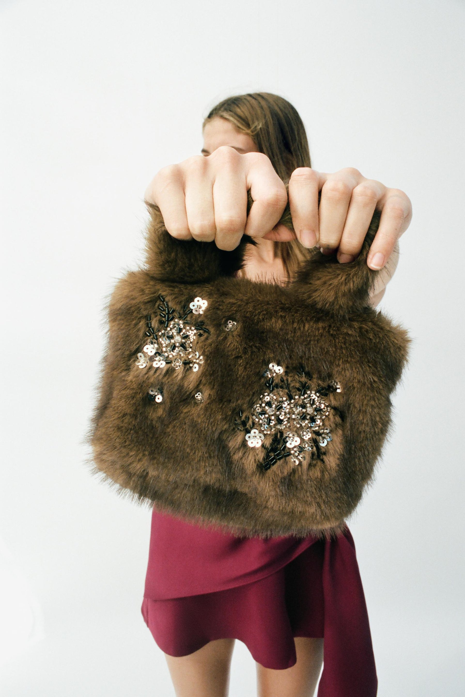 Faux Fur Handbag